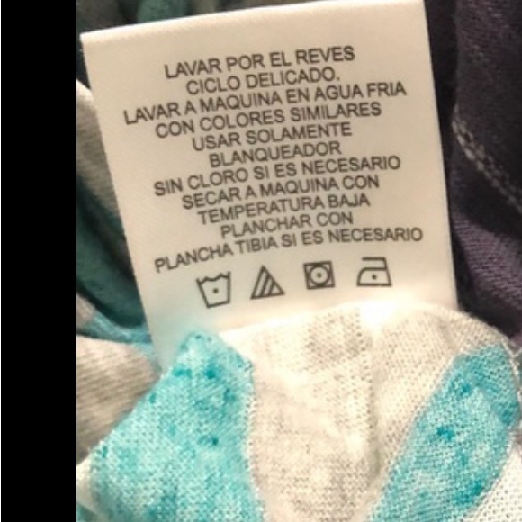 New top Short sleeve crop top blue gray white striped metallic thread nwt jr xs - Picture 8 of 9